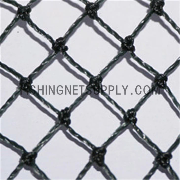 Rhwydo Pysgota PE Twist Rhwyll Sgwâr